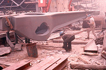 Centre Pompidou under construction