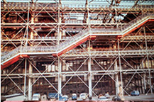 Centre Pompidou under construction